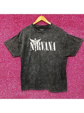 Nirvana In Utero Album Cover Graphic Mineral Wash T-shirt XL